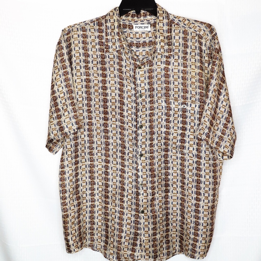 Men's Porcini Casual Button Down Shirt